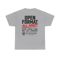 "Open Format All Night" Graphic Tee (Hip-Hop • Country • House • Rock • 80s • Throwbacks)