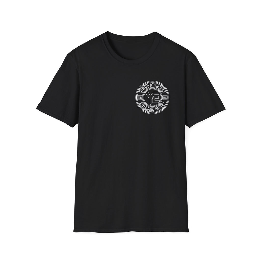 Open For Maybe Social Club T‑Shirt — Vintage Circular Logo Tee
