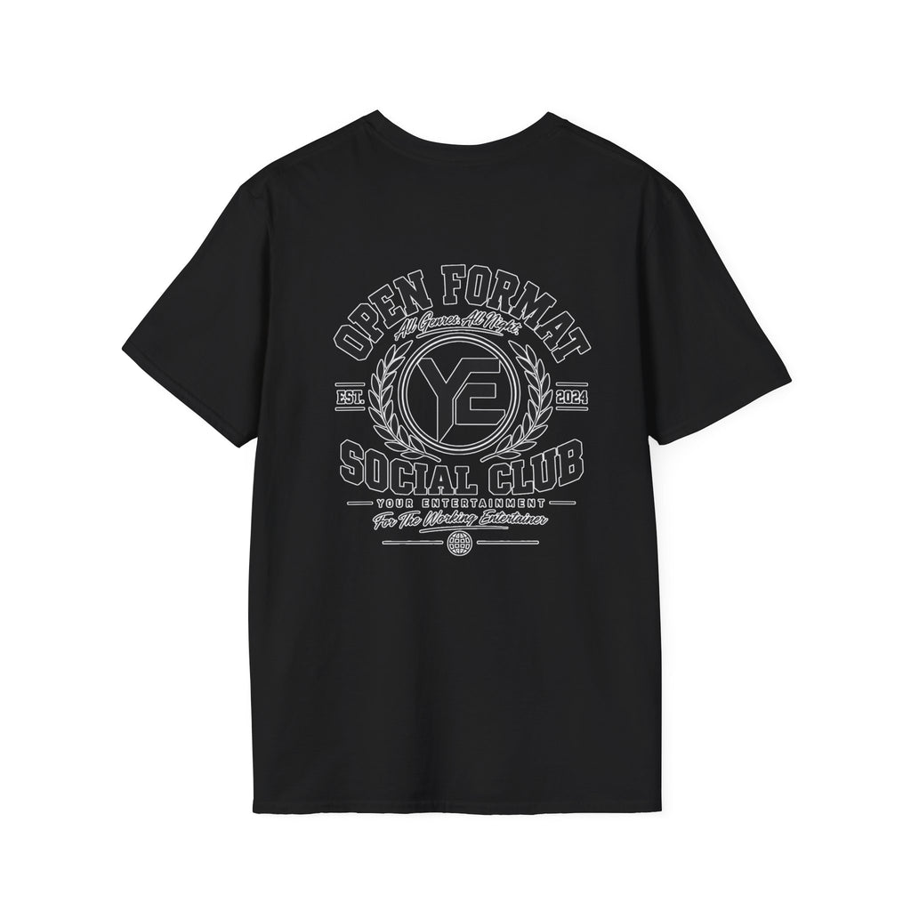 Open For Maybe Social Club T‑Shirt — Vintage Circular Logo Tee