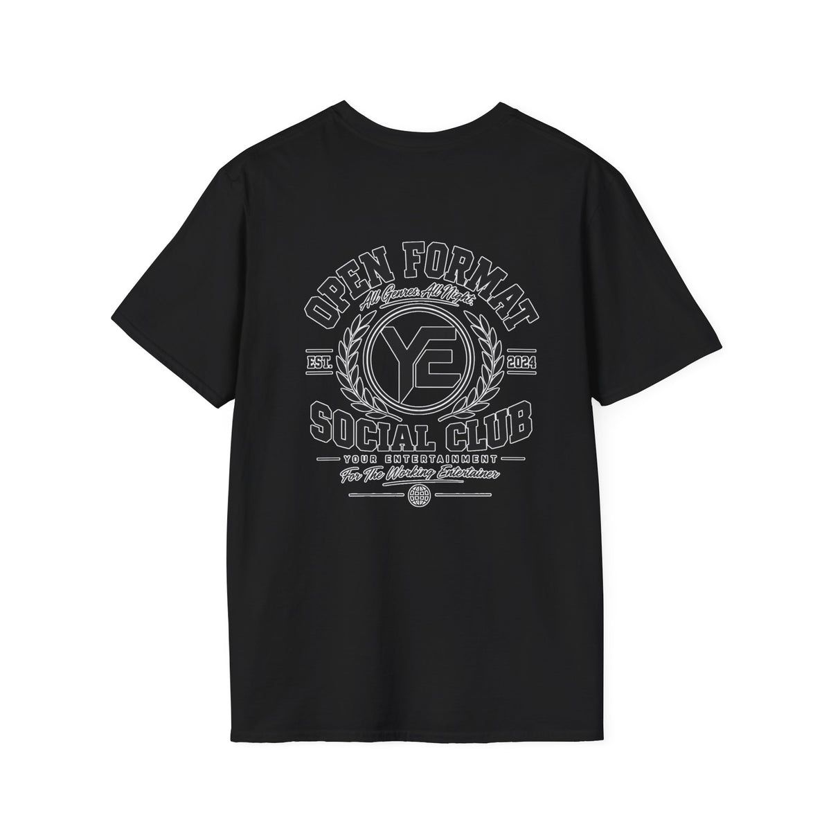Open For Maybe Social Club T‑Shirt — Vintage Circular Logo Tee